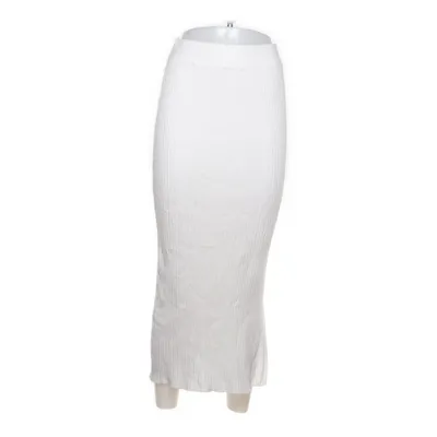 Jupe longue (Blanc) de Voyelles Polyamide, Viscose