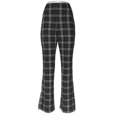 Bukser (Sort, Hvid) fra Divided by H&M Elastan, Polyester, Viscose