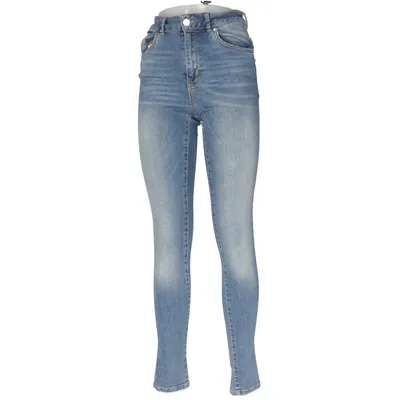Jeans (Blue) from Never Denim Cotton, Elastane, Polyester