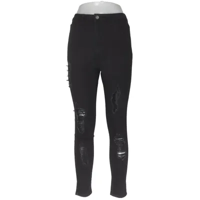 Jeans (Svart) från Boohoo Blue Bomull, Elastan, Polyester