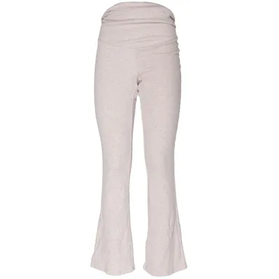 Pantalon maternité (Beige) de H&M Mama Coton, Polyester, Élasthane