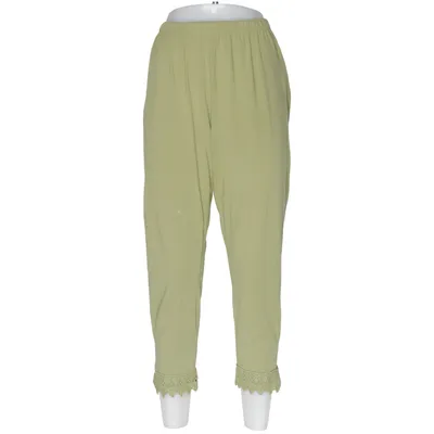 Pajama pants (Green) from Pure by Ulla Popken Elastane, Organic cotton
