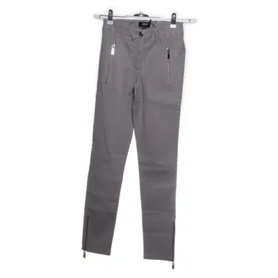 Leren broek (Grijs) van Arma Katoen, Elastaan, Leer