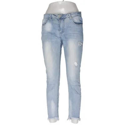 Jeans (Blå) från Place du Jour Bomull, Elastan