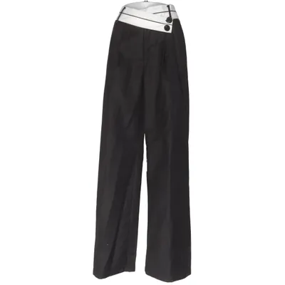 Palazzobyxor (Svart, Vit) från Commense Elastan, Polyester