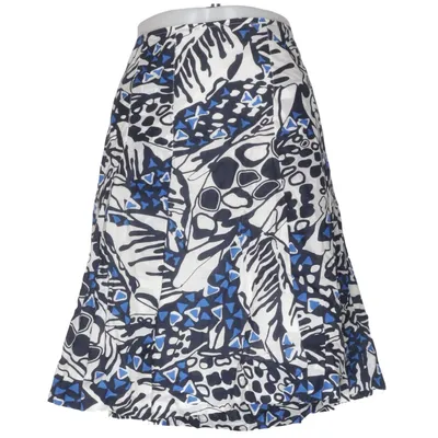 Skirt (Blue, White, Black) from Voglia Cotton, Viscose