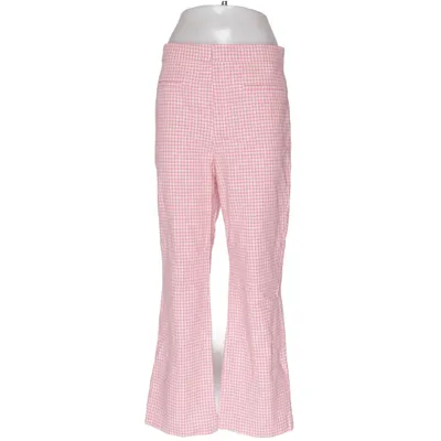 Bukser (Pink, Hvid) fra Zara Bomuld, Polyester