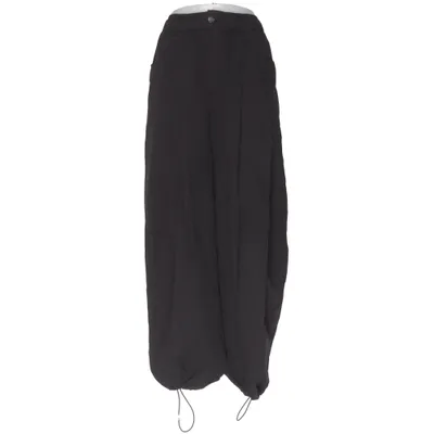 Pants (Black) from Bershka Cotton, Polyamide