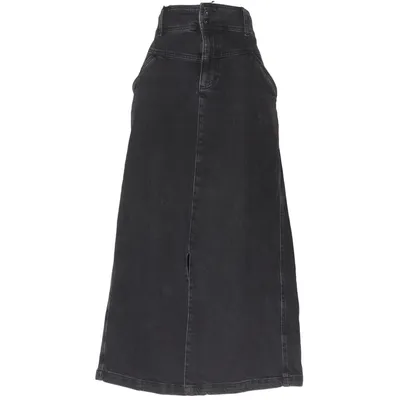Denim skirt (Gray) from Pulz Jeans