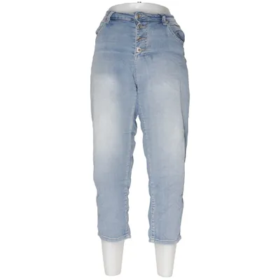 Jeans (Blue) from Chica London Cotton, Polyester
