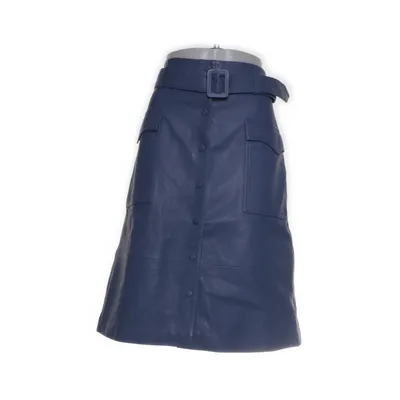 Rok (Blauw) van Selected Femme Leer