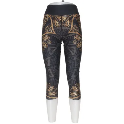 Træningsleggings (Sort, Guld) fra Maya Freya Elastan, Polyester