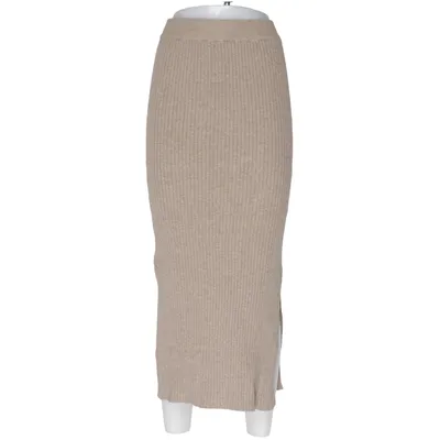 Jupe longue (Beige) de Voyelles Polyamide, Viscose