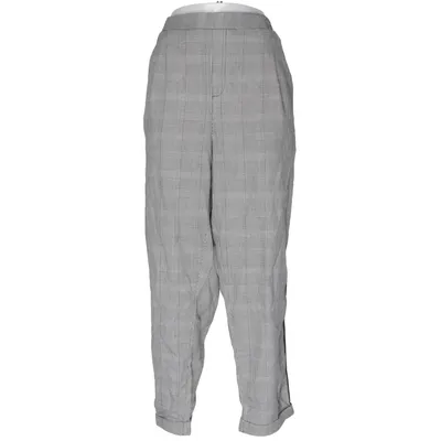 Pantalon (Gris, Noir) de KappAhl Élasthane, Polyester, Viscose