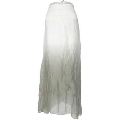 Maxi rok (Groen, Wit) van Nostalgia Elastaan, Zijde, Viscose