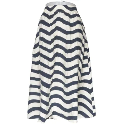 Kjol (Blå, Vit) från Marimekko x Uniqlo Bomull, Linne, Polyester, Viskos