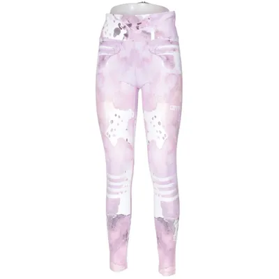 Träningstights (Rosa, Lila, Vit, Flerfärgad) från Aim'n Elastan, Polyester