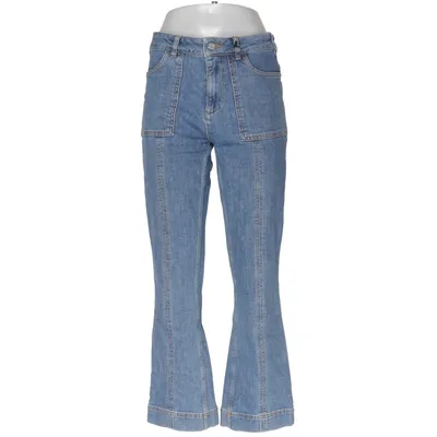 Jeans (Blå) från Ganni Bomull, Elastan