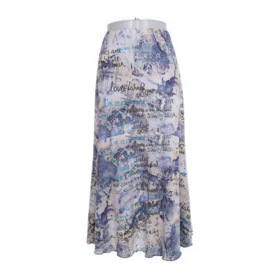 Långkjol (Vit, Blå) från Ecoline Elastan, Polyester
