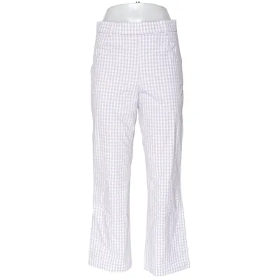 Pants (Blue, White, Multicolored) from Zara Cotton, Polyester, Polyurethane, Viscose
