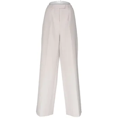 Kostuumbroek (Beige) van NA-KD Elastaan, Polyester