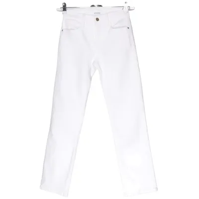 Jean (Le High Straight) de Frame Coton, Élasthane, Polyester
