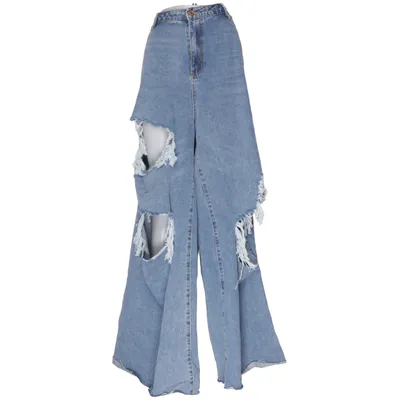 Jeans (Blå) från Missguided Plus Återvunnen bomull