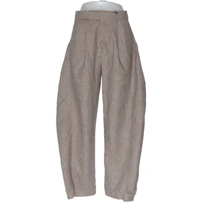 Broek (Bruin) van Zara Katoen, Polyester, Wol