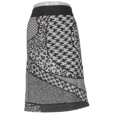Skirt (Black, White, Gray) from Steilmann Elastane, Polyester, Viscose