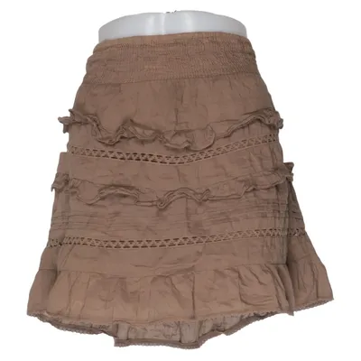 Kjol (Brun) från Pieces Bomull, Polyester