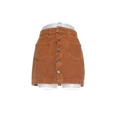 Skirt (Brown) from ONLY Blue Denim Cotton