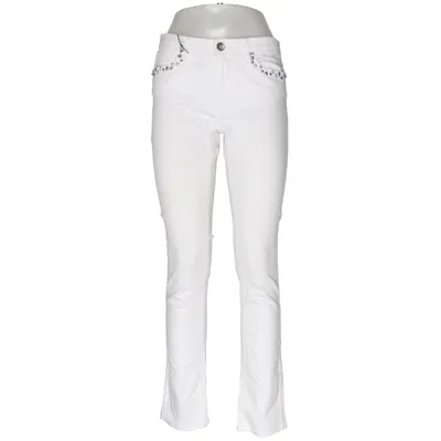 Jeans (Hvid) fra Honey B Blue Bomuld, Elastan