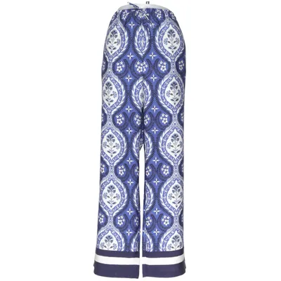 Palazzobyxor (Blå, Vit, Flerfärgad) från H&M Polyester