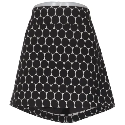 Skirt (Black, White) from Riley Woman Acetate, Polyester, Wool