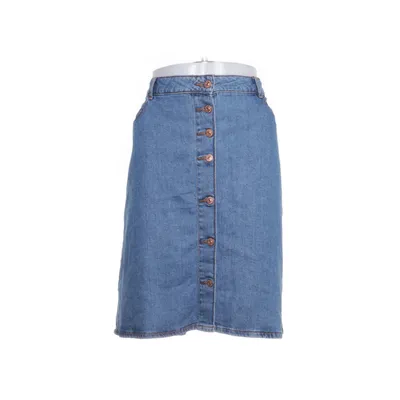 Spijkerrok (Blauw) van ONLY Carmakoma Katoen