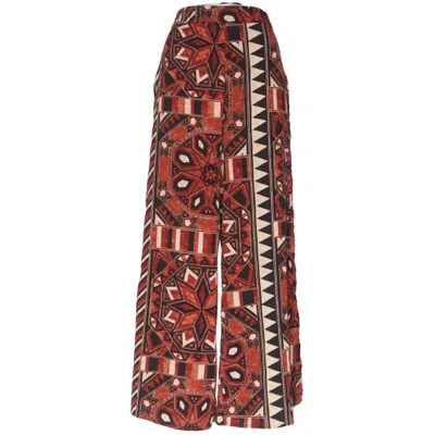 Palazzo broek (Bruin, Zwart, Meerkleurig) van H&M Conscious Polyester