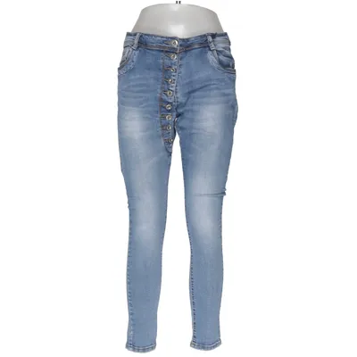 Jeans (Blå) från Chica London Bomull, Elastan, Polyester, Viskos