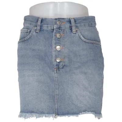 Jeansrock (Raw Hem Button Up Mini Skirt) von NA-KD Baumwolle