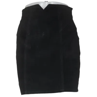 Leather skirt (Black) from Chia Leather, Polyamide