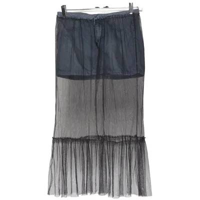 Tule rok (Zwart, Blauw) van Sisley Katoen, Polyester