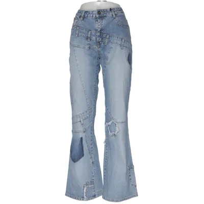 Jeans (Blå) fra Topshop Moto Bomuld, Elastan
