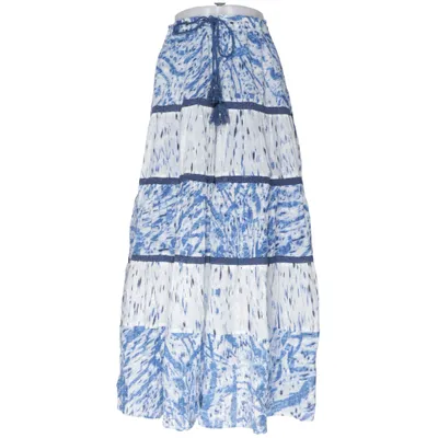 Maxi skirt (Blue, White) from Splash Cotton