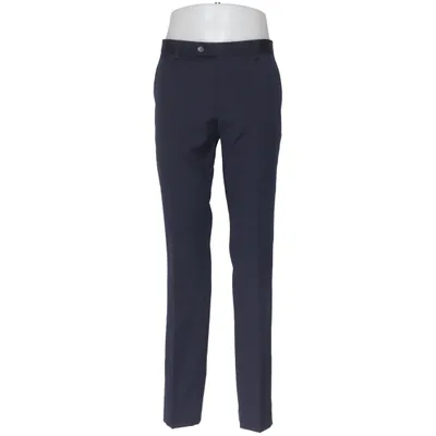Kostuumbroek (Blauw) van Dressmann Elastaan, Polyester, Wol