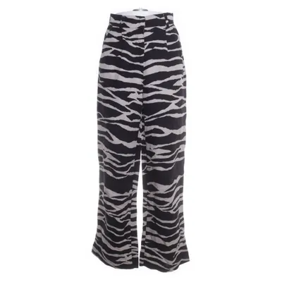 Broek (Zwart, Beige) van H&M Premium Quality Linnen, Viscose, Polyester
