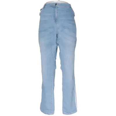 Spijkerbroek (Blauw, Wit) van Gina Benotti Katoen, Elastaan, Gerecycled polyester