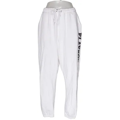 Pantalon de survêtement (Blanc) de Playboy x Missguided Coton, Polyester
