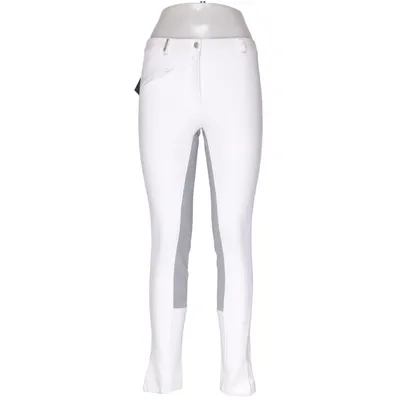 Reithose (Weiß, Grau) von Pfiff Baumwolle, Elasthan, Polyamid, Polyurethan