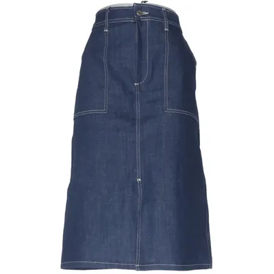 Jeanskjol (Blå) från Nümph Bomull, Elastan, Polyester