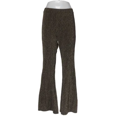 Pants (Black, Gold) from Monki Elastane, Metallic fiber, Polyamide