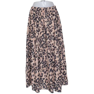 Jupe longue (Beige, Noir) de Estee Brown Élasthane, Polyester